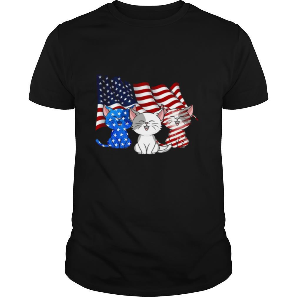 American Flag Cats shirt
