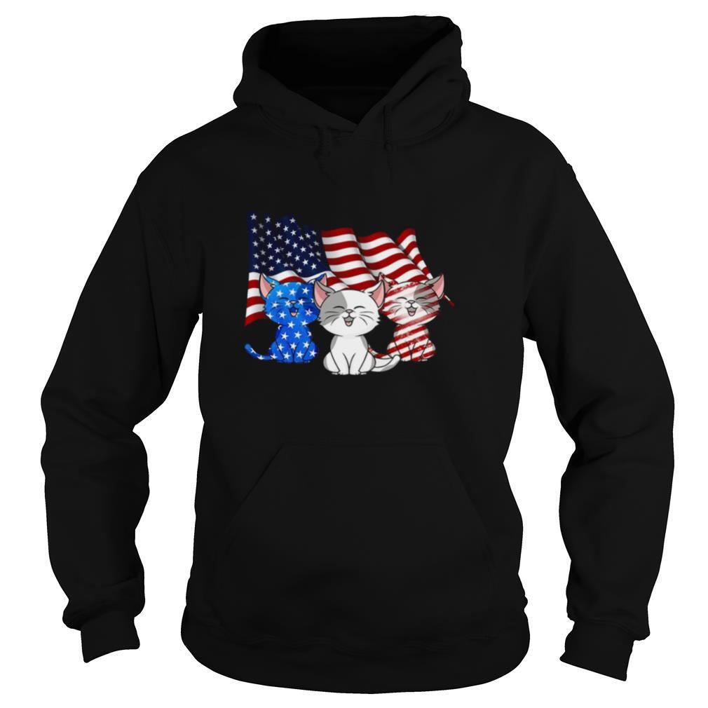 American Flag Cats shirt