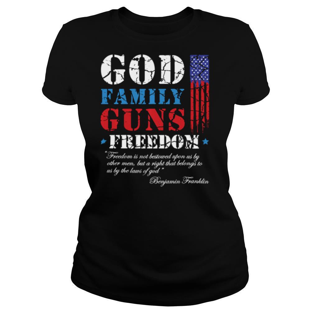 GOD FAMILY GUNS FREEDOM CHRISTIAN MAGA 2020 TRUMP shirt