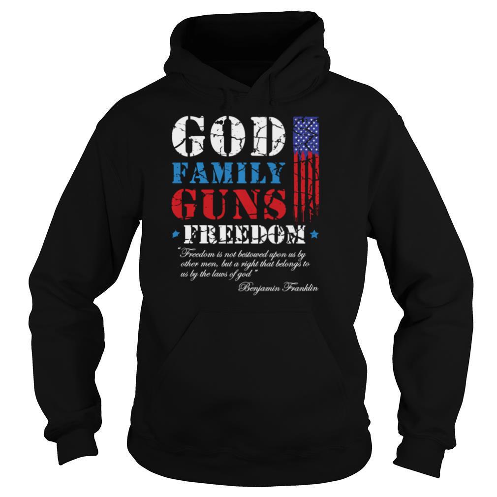 GOD FAMILY GUNS FREEDOM CHRISTIAN MAGA 2020 TRUMP shirt