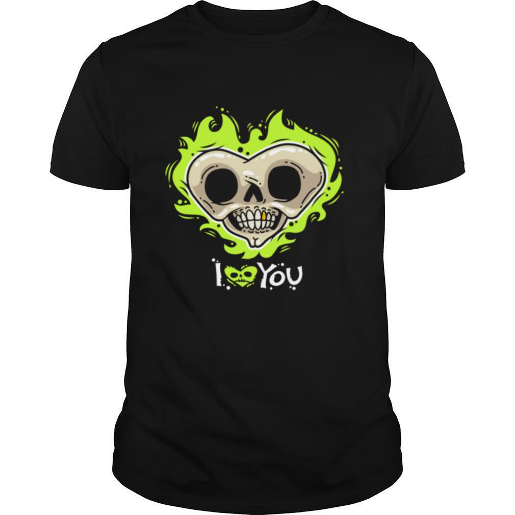 I Love You Skull Heart Halloween Day shirt