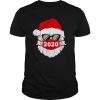 Santa With Face Mask Christmas 2020 Family Pajamas Xmas shirt