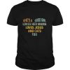 She’s a good girl loves her mama loves jesus and cats too heart shirt