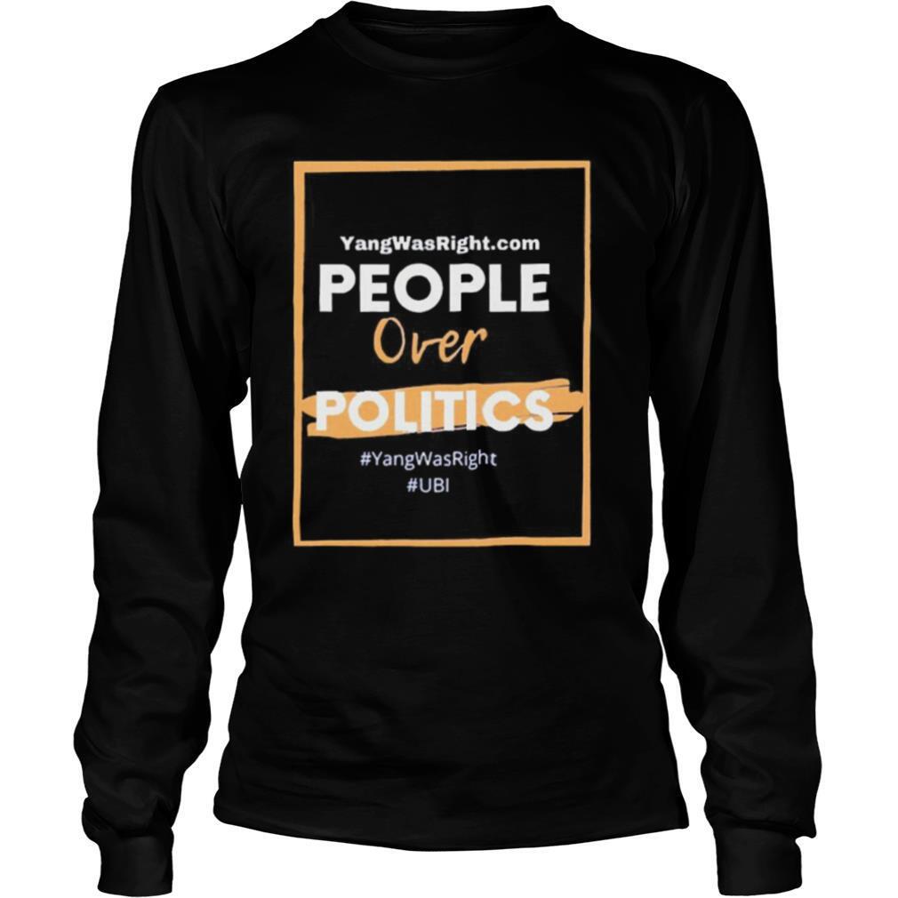 Show The World Your Support For Ubi And Putting People Over Politics 2020 shirt