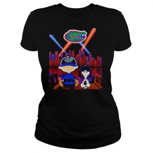 Snoopy And Charlie Brown Watching Florida Gators City By Night shirt
