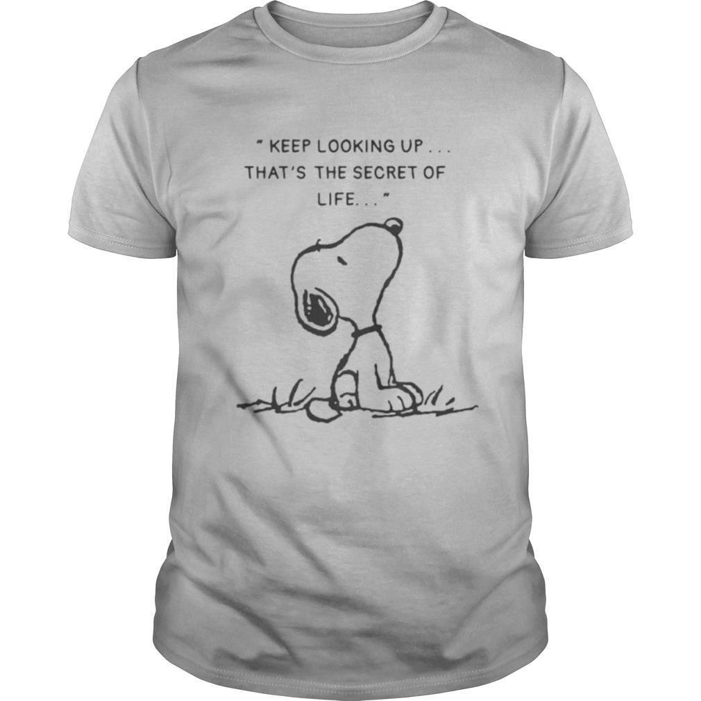 Snoopy Keep Looking Up That S The Secret Of Life Shirt Tshirt Shoping Online