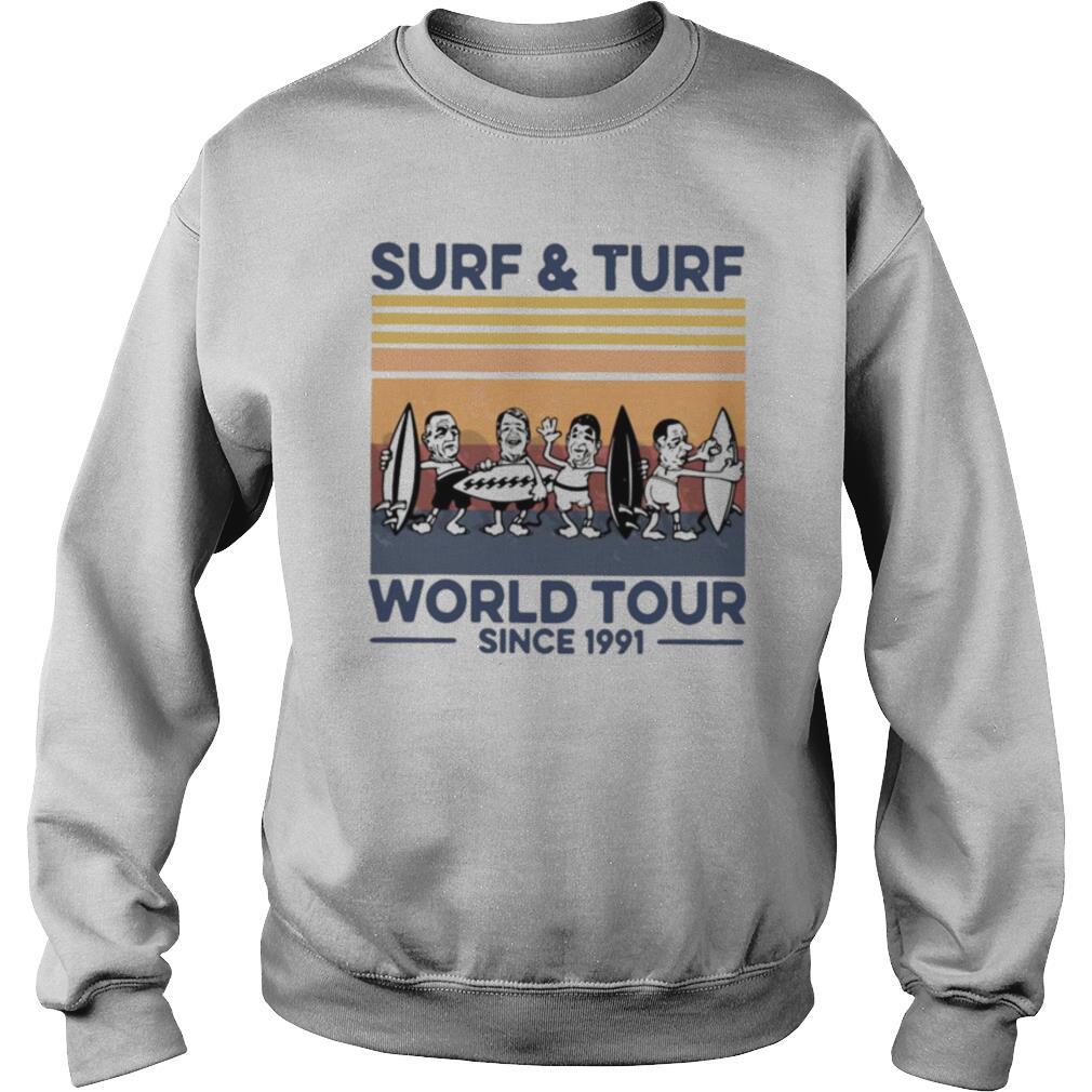 Surf And Turf World Tour Since 1991 Vintage Retro shirt