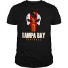 Tampa Bay Varsity Style Retro Football Skull shirt