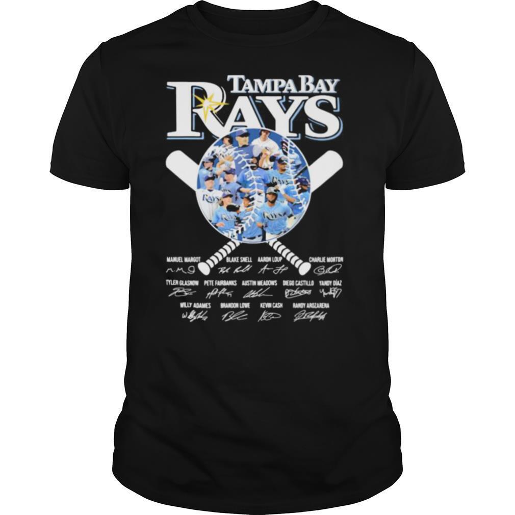 Tampa bay rays baseball signatures shirt