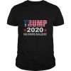 Trump 2020 no more bullshit american flag shirt