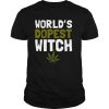 World’s Dopest witch Weed Marijuana Funny Halloween shirt