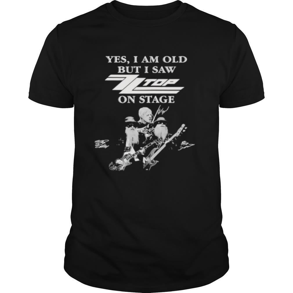 Yes i am old but i saw top band on stage signatures shirt