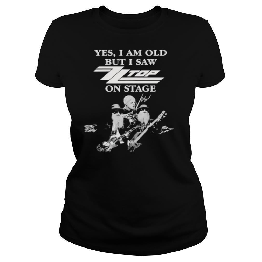 Yes i am old but i saw top band on stage signatures shirt
