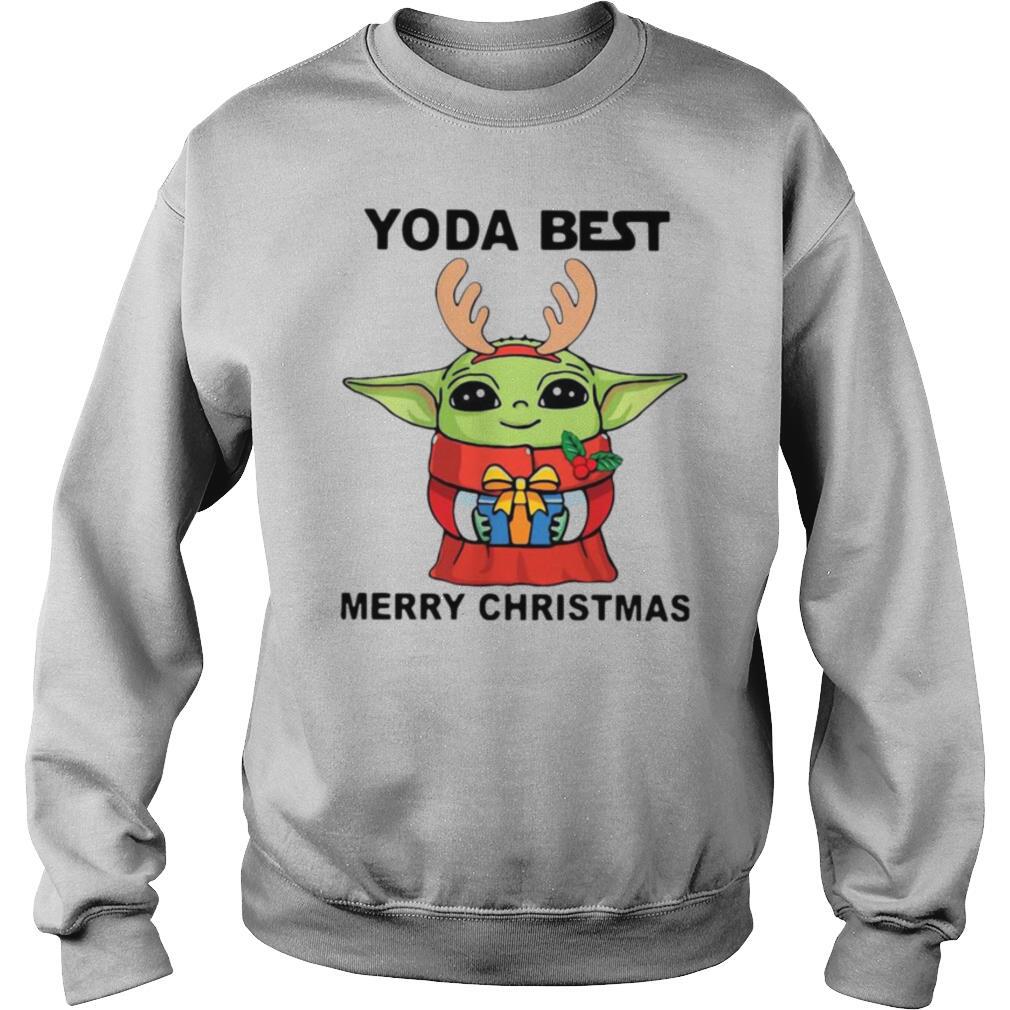 Yoda Reindeer Best Merry Christmas shirt