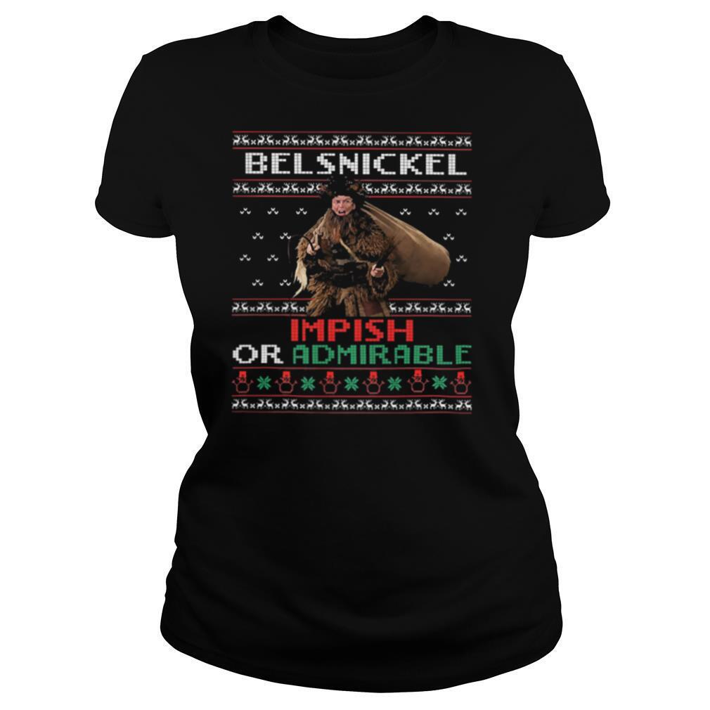 Belsnickel impish or admirable ugly christmas shirt