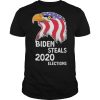 Biden Steals 2020 Elections Vote Republican Political American Flag shirt