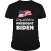 Congratulations President Biden American Flag Election shirt