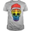 Gay Pride Santa Hat Sugar Skull LGBT Christmas Mexican shirt