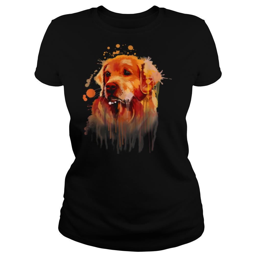 Golden Retriever Painting Dog Art Print shirt