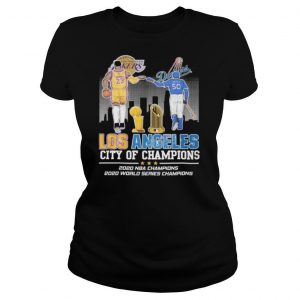 Lebron James Los Angeles Lakers vs Mookie Betts Los Angeles Dodgers City of Champions 2020 shirt