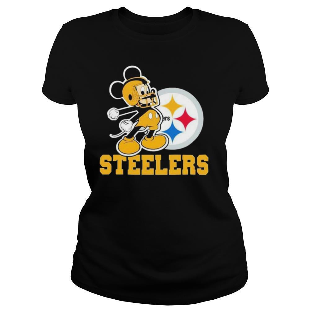 Mickey Mouse Pittsburgh Steelers Football Logo Team shirt