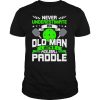 Never Underestimate Old Man with Pickleball Paddle shirt
