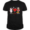 Peace Love Minnie mouse Santa Merry Christmas shirt