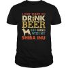 Shiba Inu Dad Drink Beer Hang With Dog Vintage shirt
