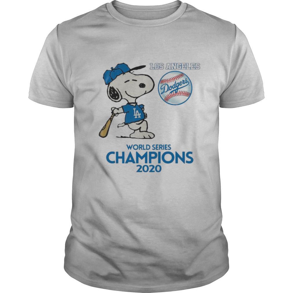 Snoopy Los Angeles Dodgers world Series Champions 2020 shirt, hoodie,  sweater, long sleeve and tank top