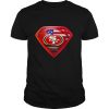Superman san francisco 49ers american flag shirt