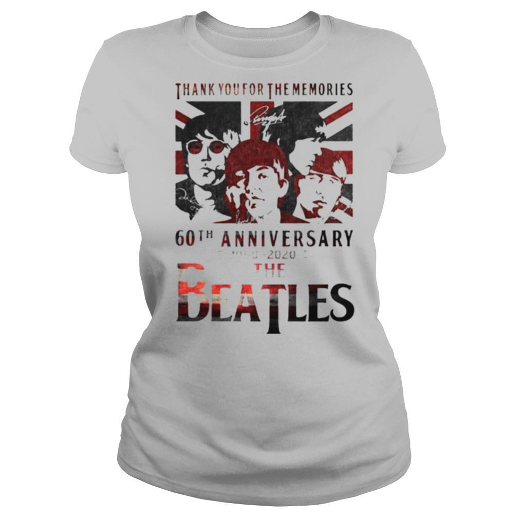 Thank you for the memories 60th Anniversary 1960 2020 The Beatles shirt