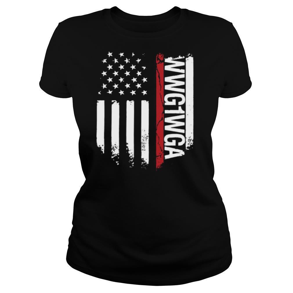 WWG1WGA American Flag shirt