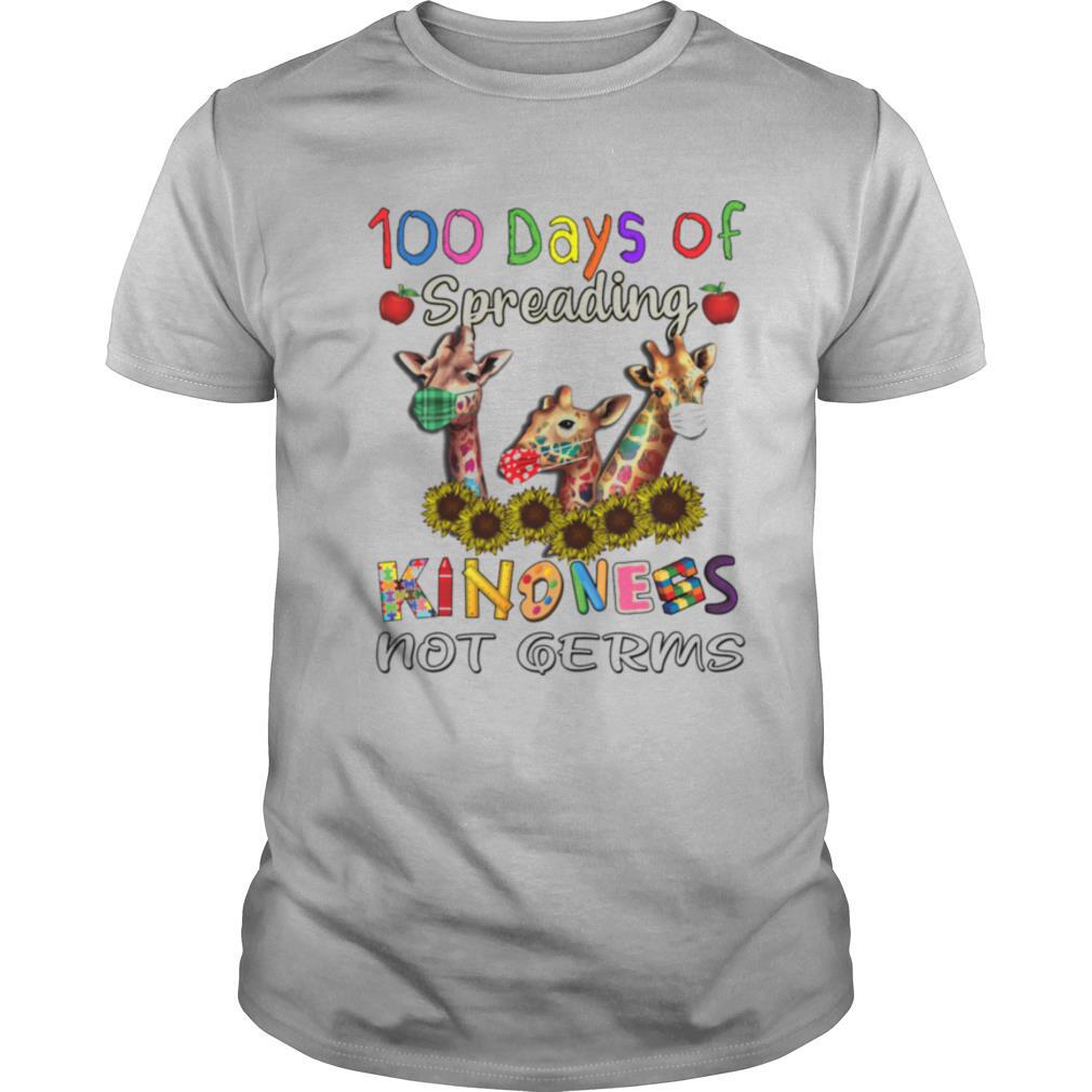 100th Day of Of Spreading Kindness Not Germs shirt
