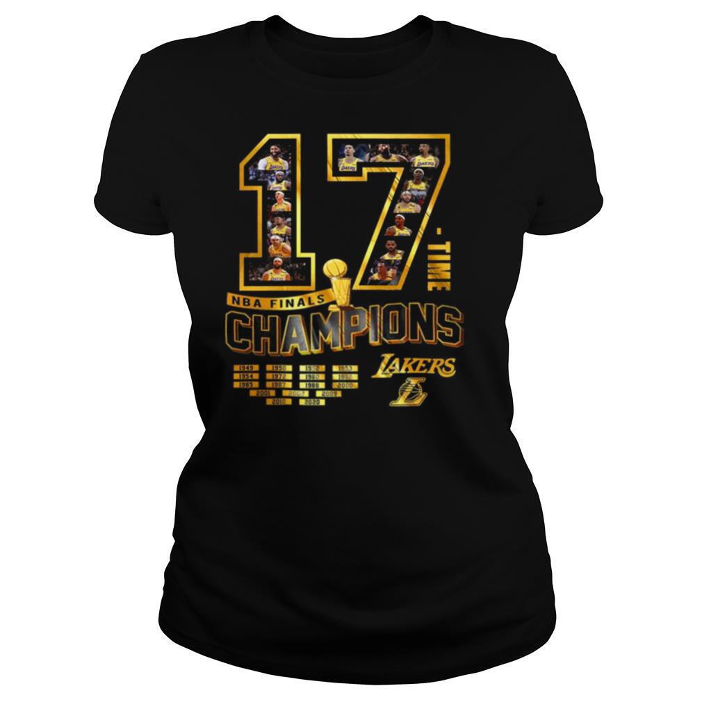 17 Time Nba Finals Champions Los Angeles Lakers 1949 1950 1952 1953 shirt