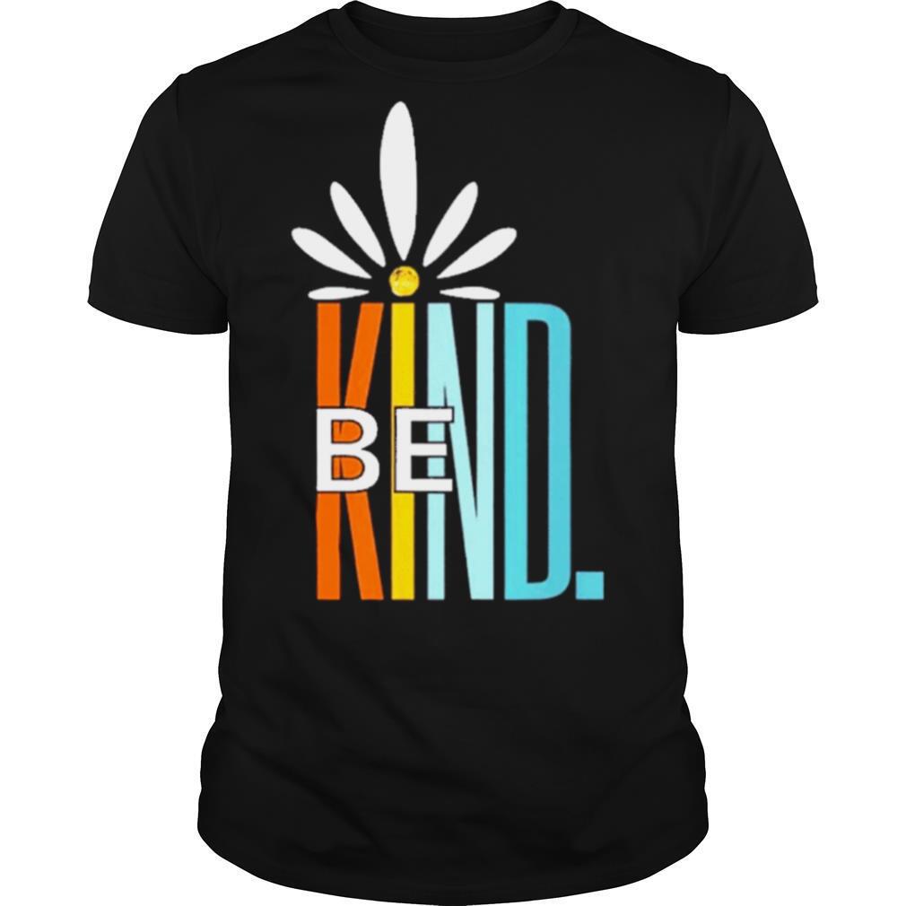 Be kind white daisy inspirational cute blessed love shirt