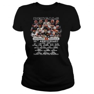 Bengals 55th Anniversary 1966 2021 Thank You For The Memories Signatures shirt