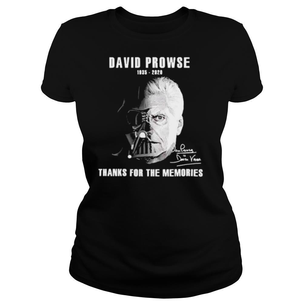 David Prowse 1935 2020 signature thanks for the memories shirt