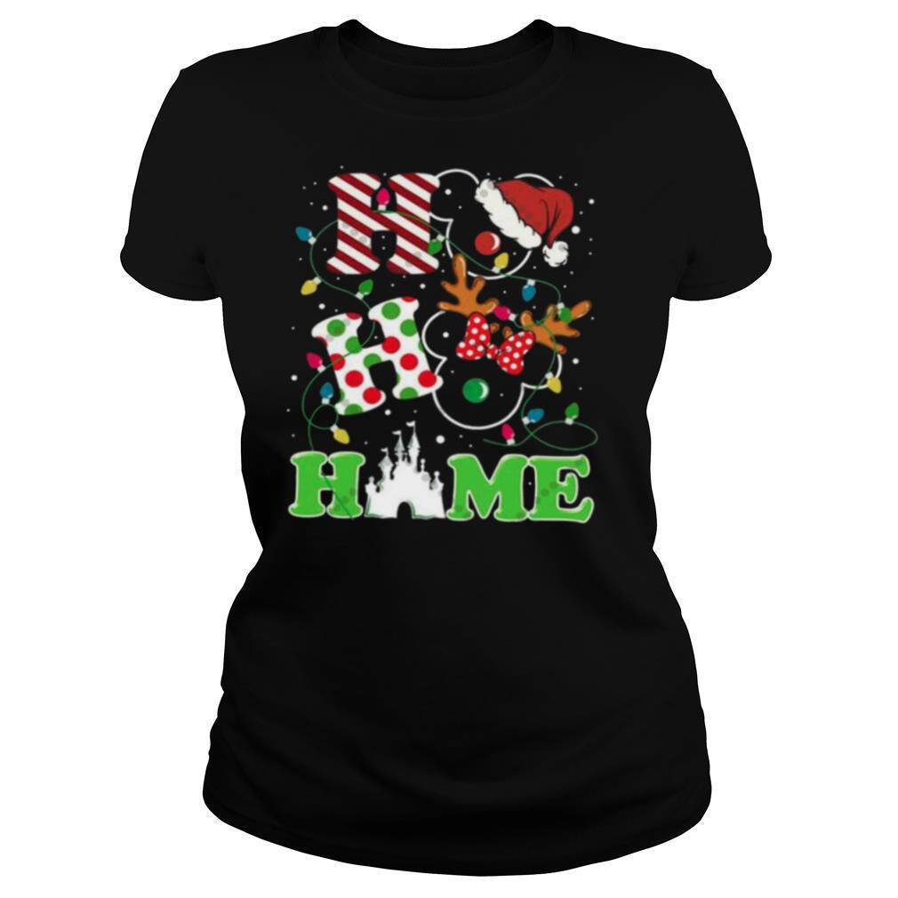 Ho Ho Home Mickey Mouse Christmas Light shirt