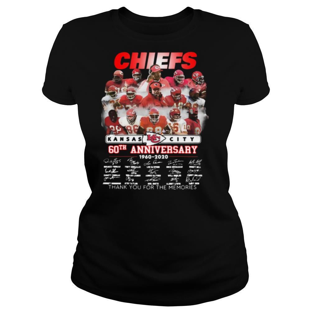 Kansas City Chiefs 61St Anniversary 1960 2021 thank signatures shirt