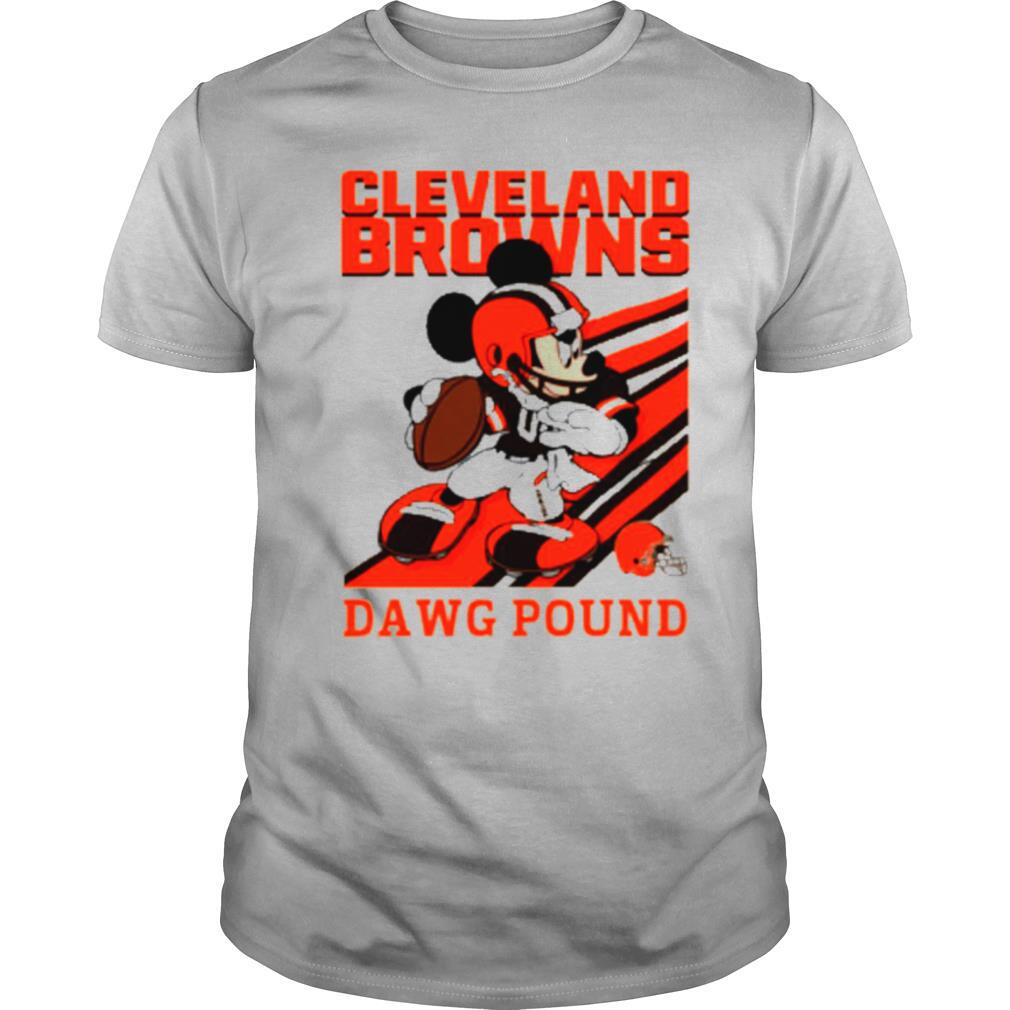 Mickey mouse cleveland browns dawg pound shirt