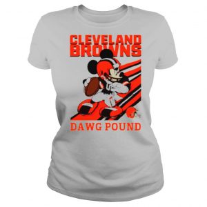 Mickey mouse cleveland browns dawg pound shirt
