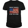 Protect America Stop The Steal Voter Fraud Trump 2020 Us Flag shirt