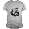 Riding Downhill Over Splash for Cyclists shirt