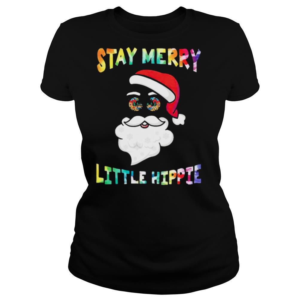 Santa Claus Stay Merry Little Hippie Christmas shirt