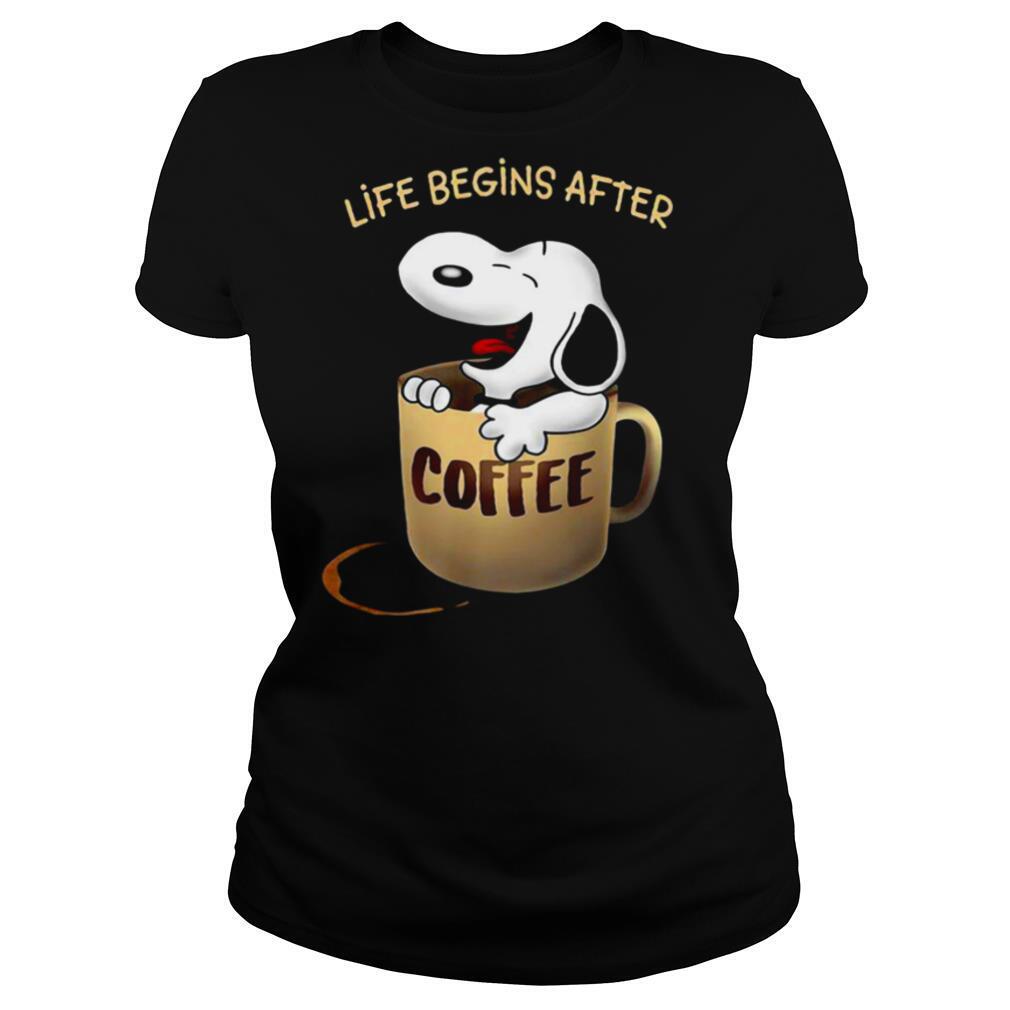 Snoopy Life Begins After Coffee shirt
