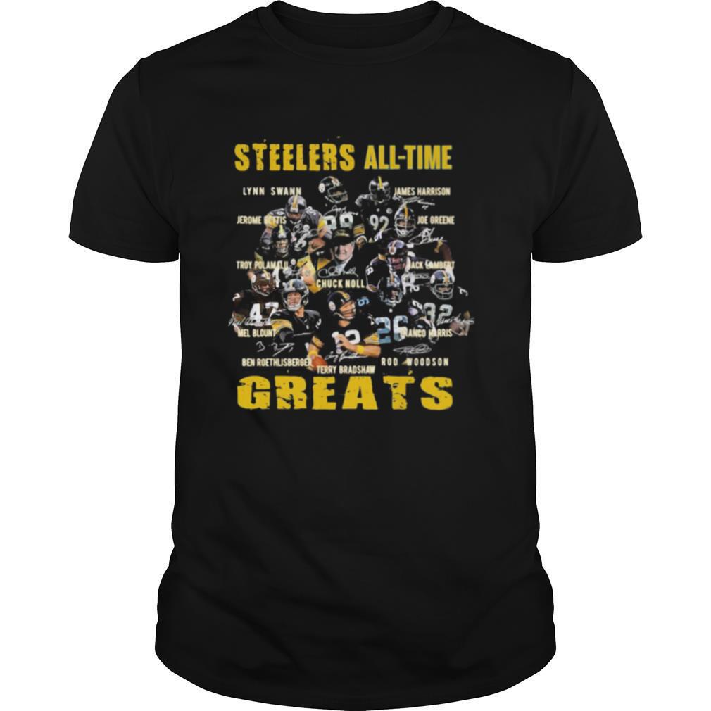 Steelers all the greats signatures shirt