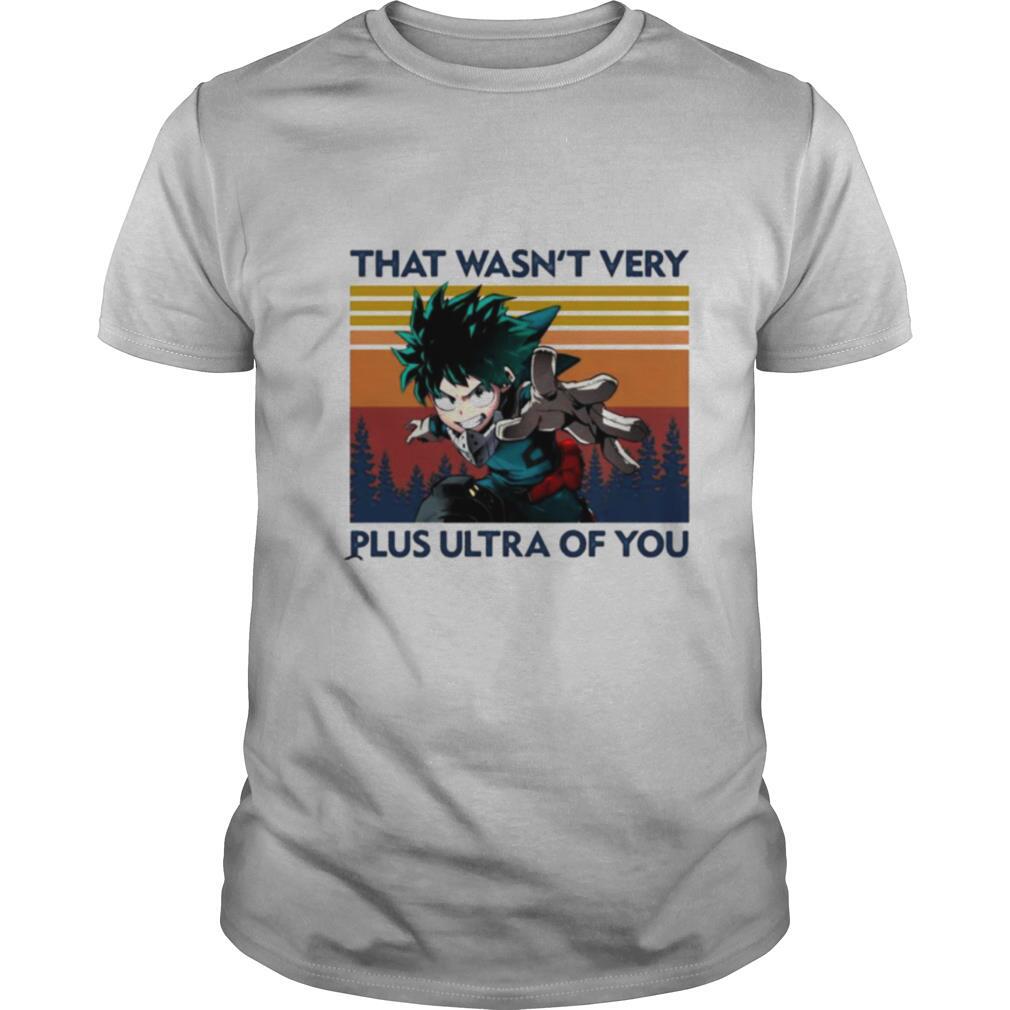 That wasn’t very plus ultra of you vintage shirt