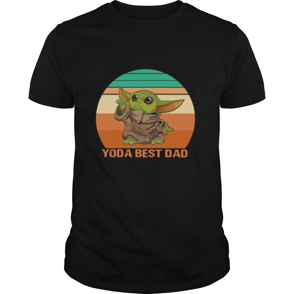 Yoda best Dad Vintage retro shirt