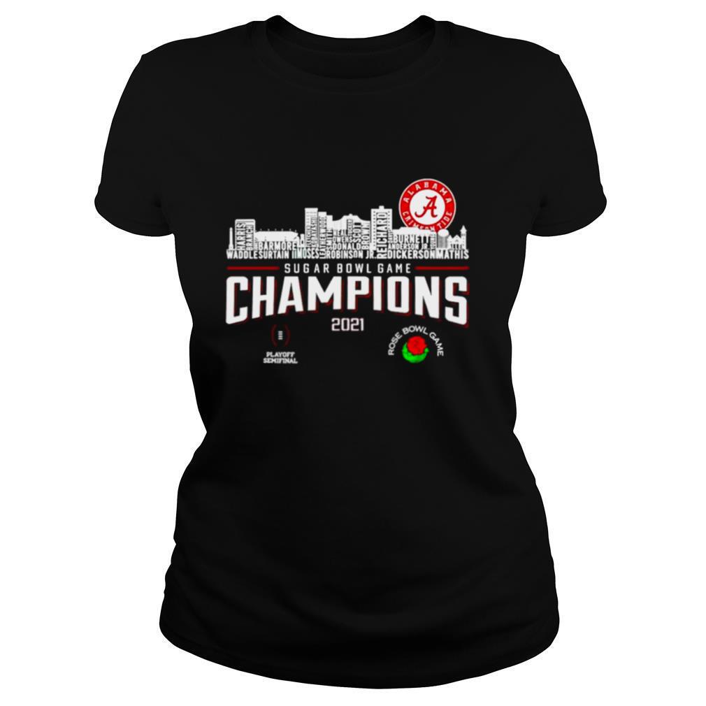 Alabama Crimson Tide rose bowl game champions 2021 shirt