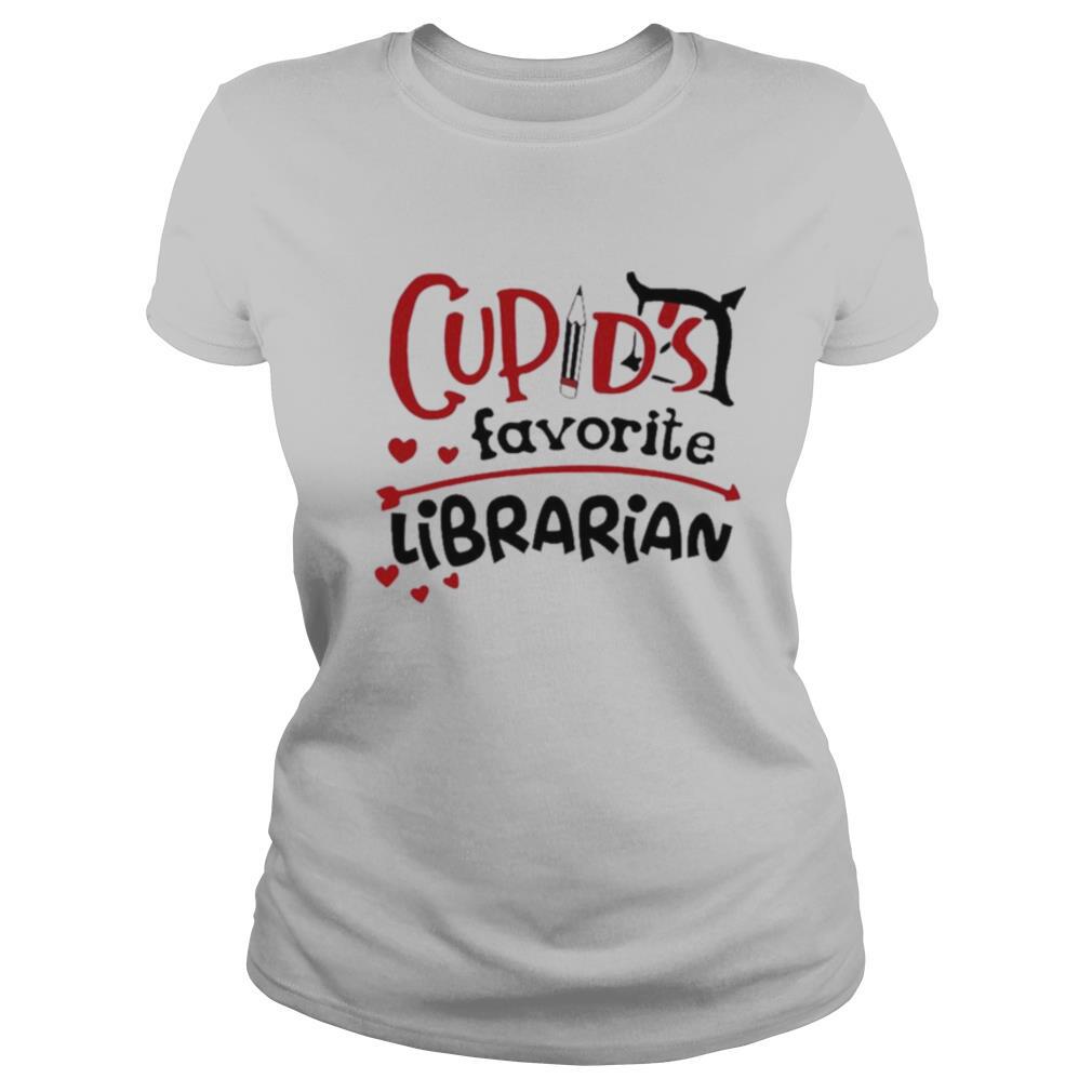 Cupids Favorite Librarian Valentine shirt